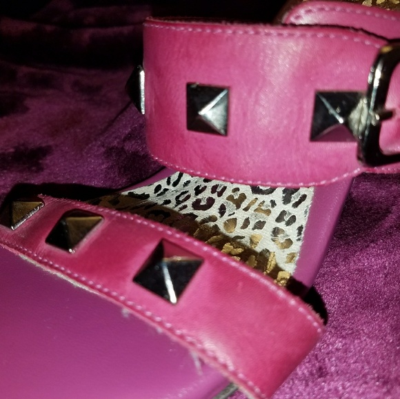 Pink/plum Women Heels Sandals - Picture 4 of 8